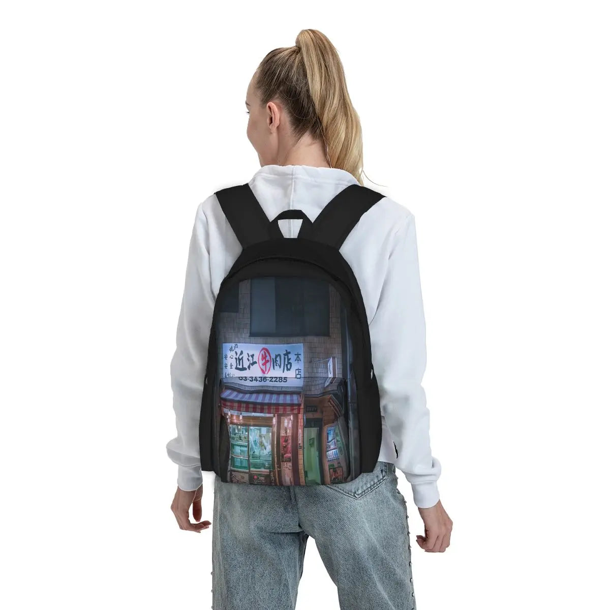 Neo Tokyo Izakaya Backpack - Retro Style Classy Bag