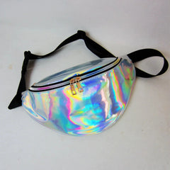 Neon Pink Fanny Pack for Women PU Leather Waist Bag Chest Phone Pouch