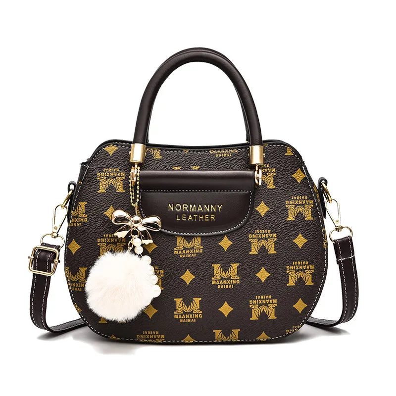Spring Contrast Handbag Women's Shoulder Rhombus Underarm Bag