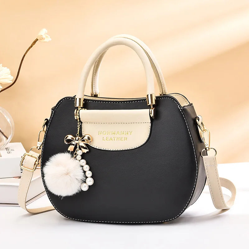Spring Contrast Handbag Women's Shoulder Rhombus Underarm Bag