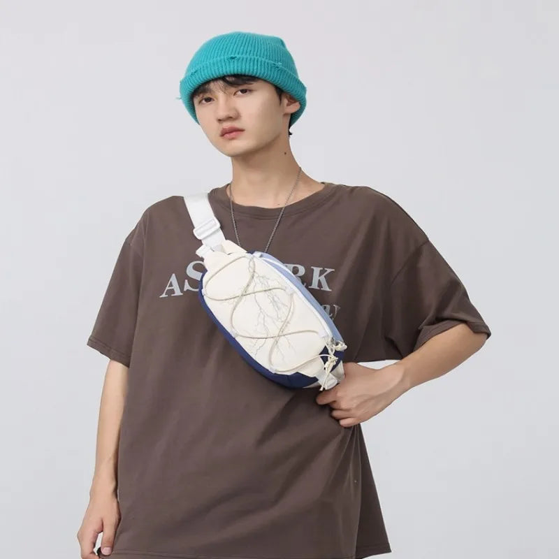 Reflective Harajuku Hip Hop Couple One Shoulder Chest Bag