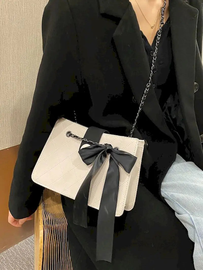 Women Rhombic Leather Shoulder Bag Casual Handbag Crossbody Bags
