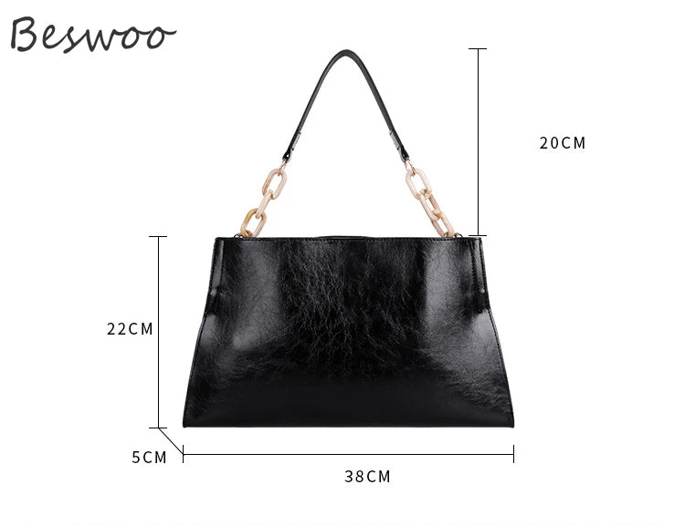 Soft Leather Shoulder Bags for Women Large Capacity Female Bag
