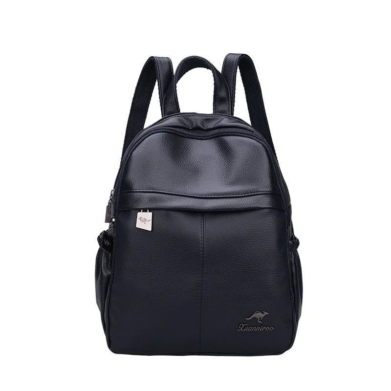 Vintage Women Backpacks High Female Back Pack Ladies Leather Travel Backpack