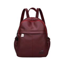 Vintage Women Backpacks High Female Back Pack Ladies Leather Travel Backpack