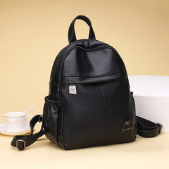 Vintage Women Backpacks High Female Back Pack Ladies Leather Travel Backpack
