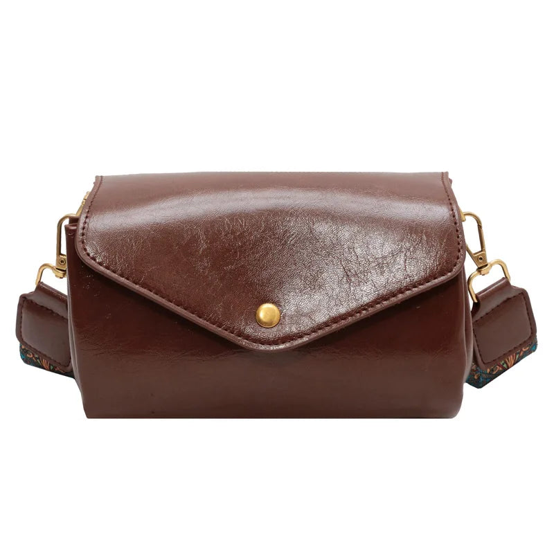 Soft Leather Cross-body Bag Small Square Bag