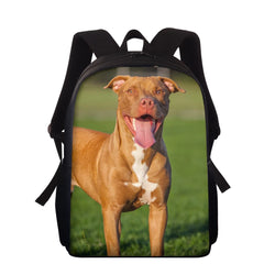 Large Dog Print School Backpack 15 Inch Bag Customize Mochila Escolar