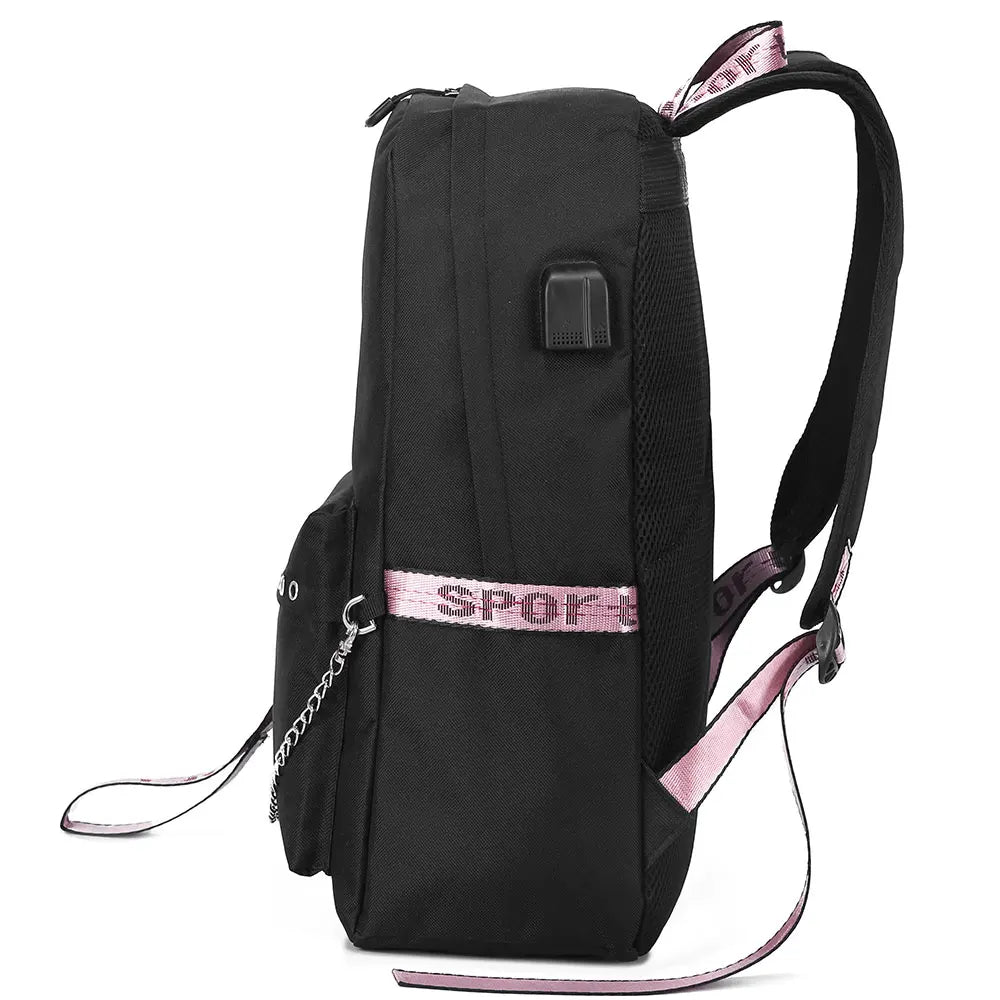 Seven Deadly Sins USB Anime Backpack Kids Girls Boys School Bag