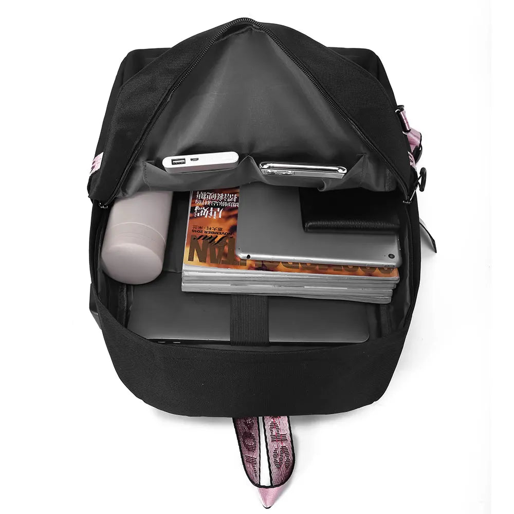 Seven Deadly Sins USB Anime Backpack Kids Girls Boys School Bag