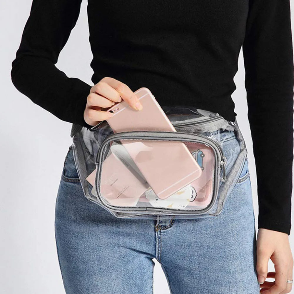 Clear Fanny Pack Waterproof Waist Bag Harajuku Purse