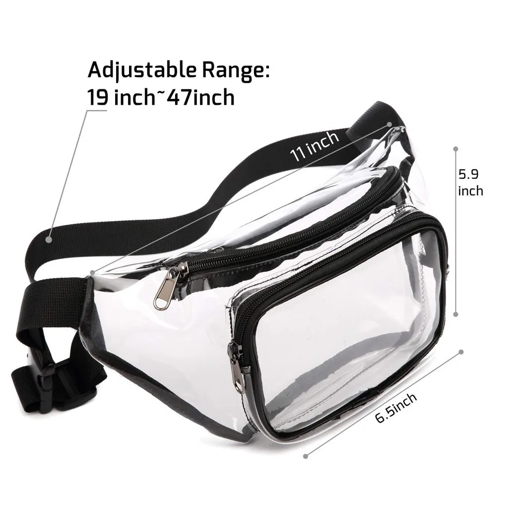 Clear Fanny Pack Waterproof Waist Bag Harajuku Purse