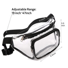 Clear Fanny Pack Waterproof Waist Bag Harajuku Purse