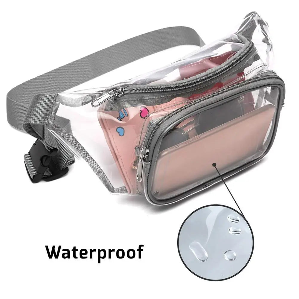 Clear Fanny Pack Waterproof Waist Bag Harajuku Purse
