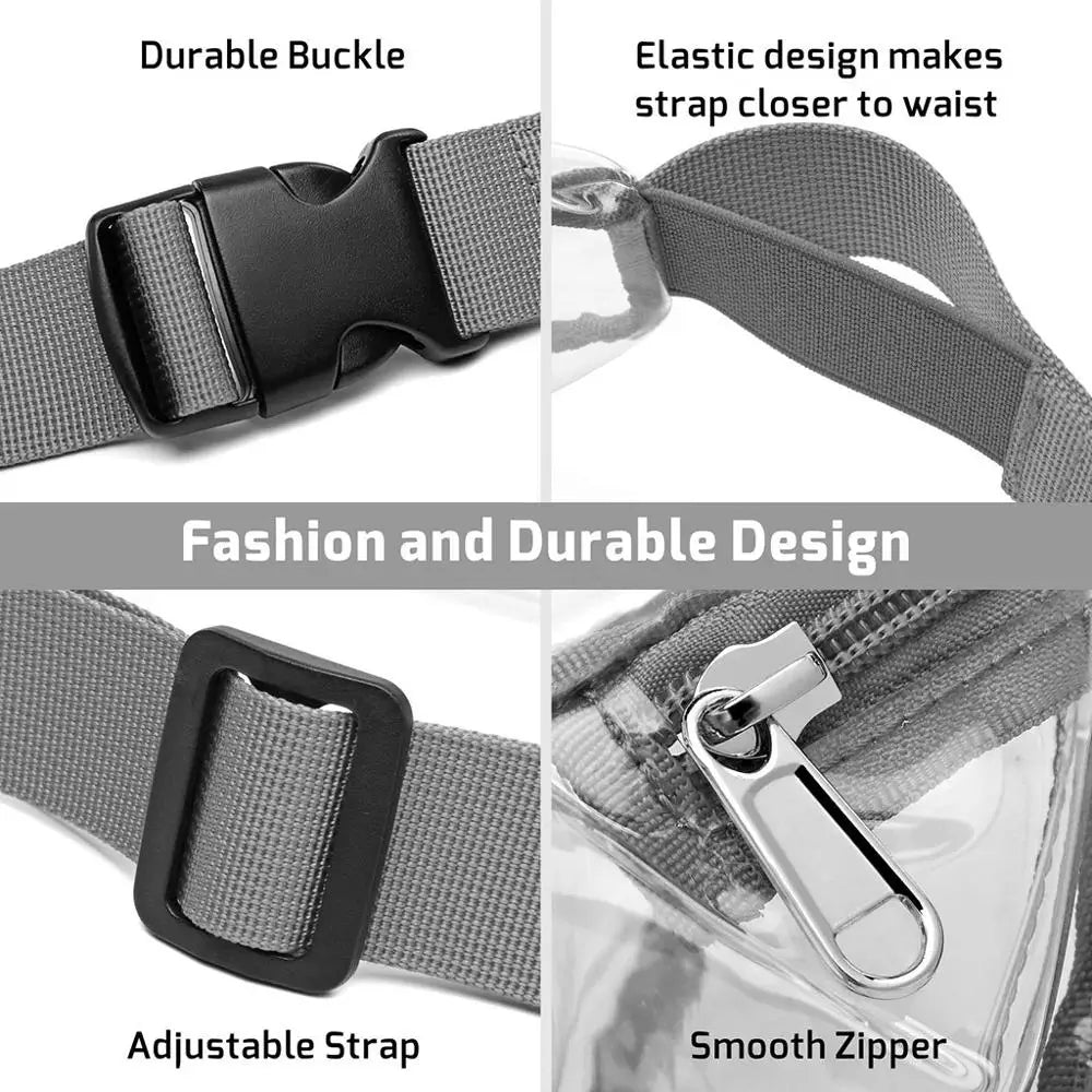 Clear Fanny Pack Waterproof Waist Bag Harajuku Purse