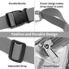 Clear Fanny Pack Waterproof Waist Bag Harajuku Purse