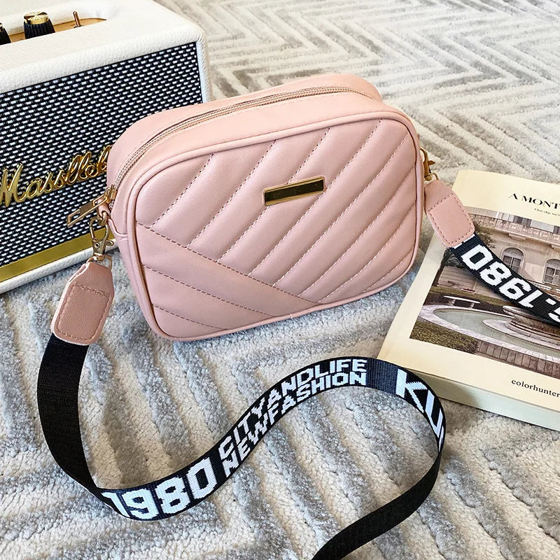 Small Crossbody Bag PU Leather Messenger Handbag Purse for Women