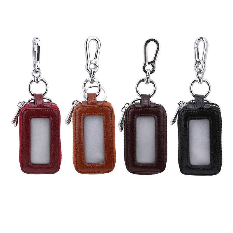 Arrival Leather Key Holders Double Zipper Square Home Key Case