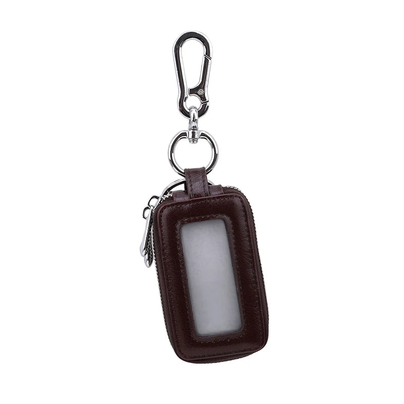 Arrival Leather Key Holders Double Zipper Square Home Key Case