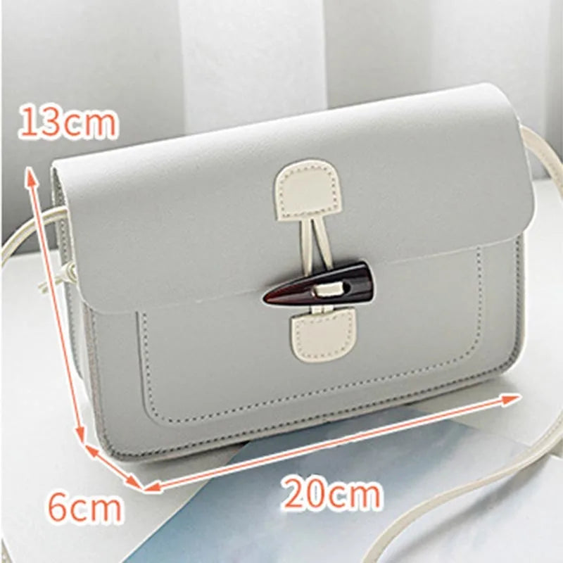 Arrival Ladies' PU Leather Handbag Women Buckle Shoulder Bag Crossbody Bags