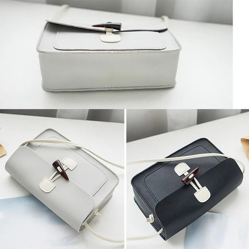 Arrival Ladies' PU Leather Handbag Women Buckle Shoulder Bag Crossbody Bags