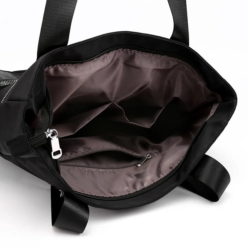 Waterproof Nylon Women Shoulder Bag Tote Handbags Vintage Travel Messenger