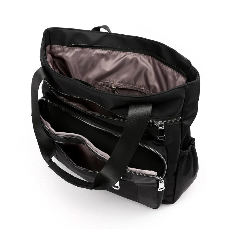 Waterproof Nylon Women Shoulder Bag Tote Handbags Vintage Travel Messenger