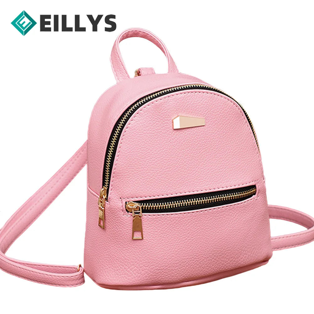 Arrival Women Pu Leather Backpack School Rucksack College Satchel Travel Bag