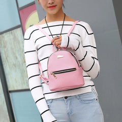 Arrival Women Pu Leather Backpack School Rucksack College Satchel Travel Bag