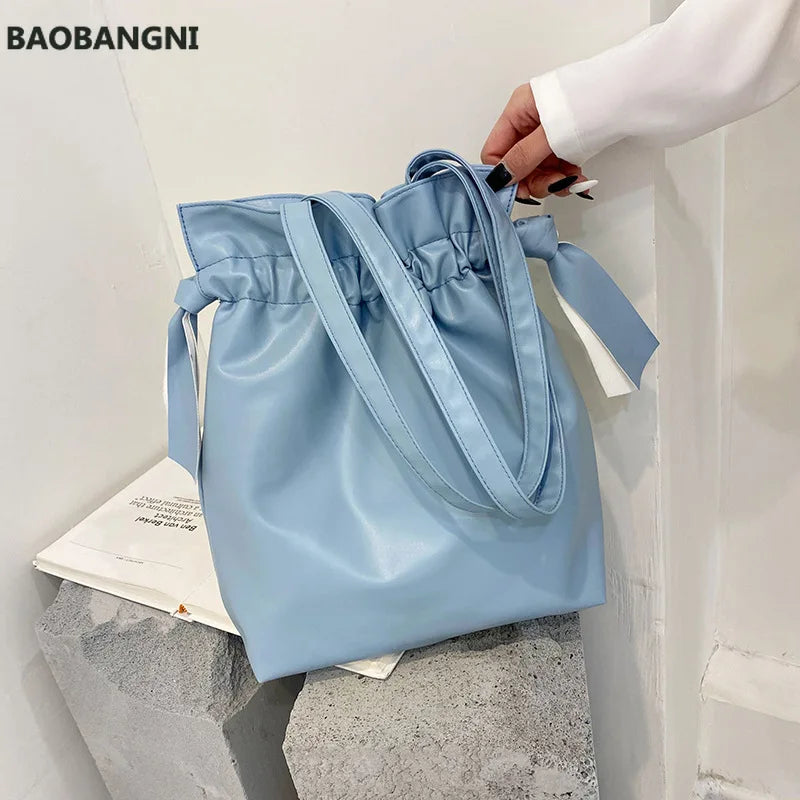 Stylish Candy Color Women's Shoulder Bag for Summer
