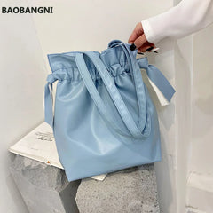 Stylish Candy Color Women's Shoulder Bag for Summer