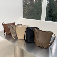 Arrival Women's Bucket Bag High Capacity PU Leather Shoulder Pack