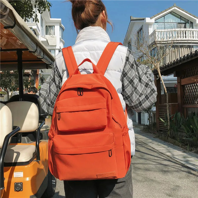 Arrive Women Casual Nylon Backpack - Large School Bags For Teenage Girls