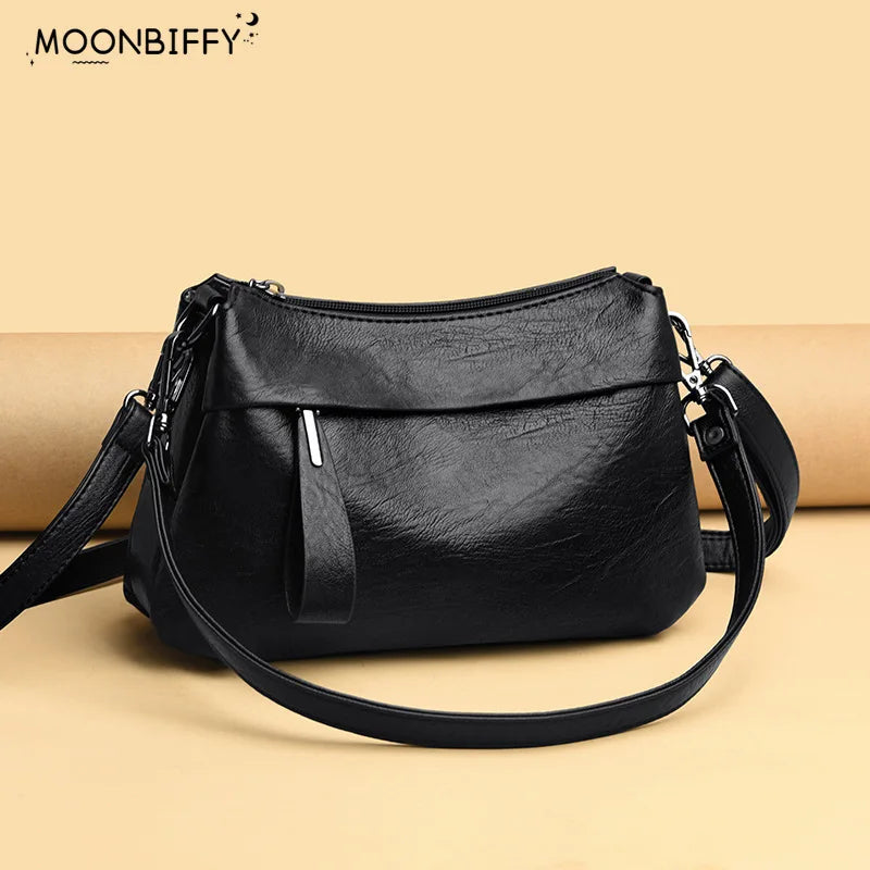 Arrive Women's Leather Shoulder Bags Casual Small Messenger Bags
