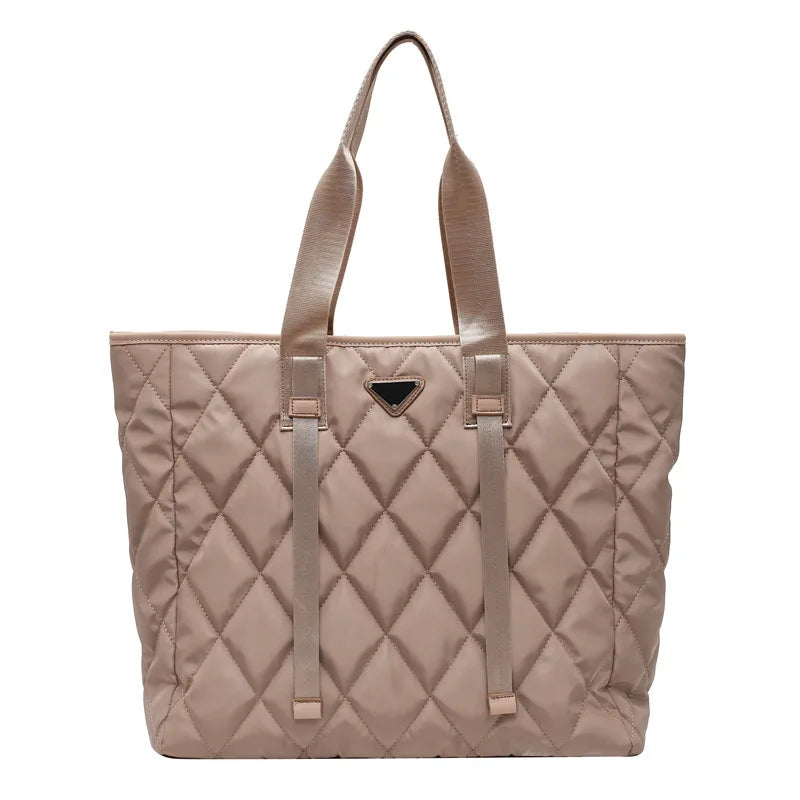 Autumn Winter Lady Shoulder Bag High Nylon Handbags Large Capacity Shopper Bag W
