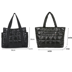 Nylon Women Handbags Quilted Shoulder Bags Large Capacity Tote