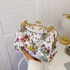 Vintage Flowers Crossbody Bag Women's Handbags Purses Shoulder Bags