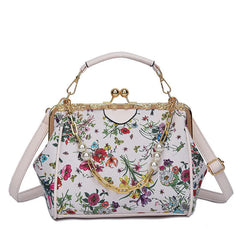 Vintage Flowers Crossbody Bag Women's Handbags Purses Shoulder Bags