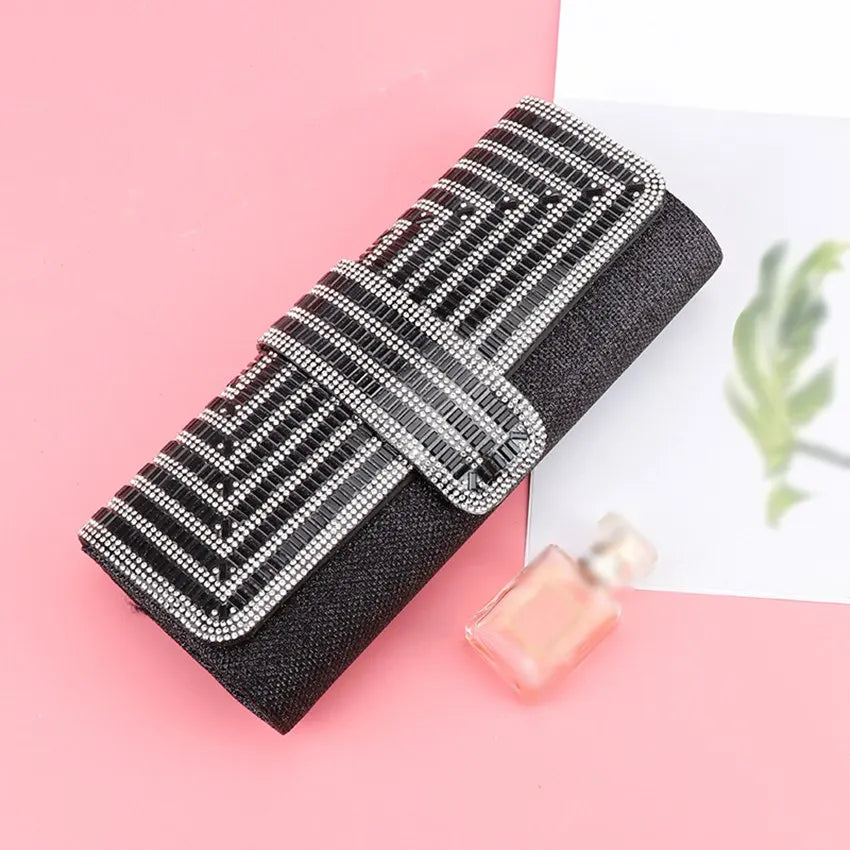 Diamond Banquet Bag Evening Chain Shoulder Bag Wallet