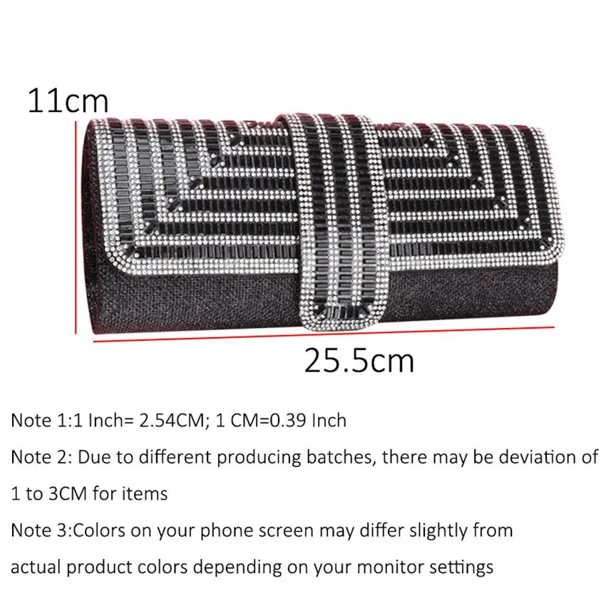 Diamond Banquet Bag Evening Chain Shoulder Bag Wallet