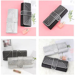 Diamond Banquet Bag Evening Chain Shoulder Bag Wallet