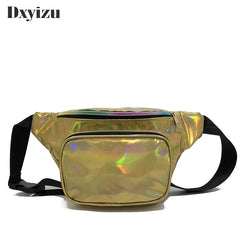 Holographic Glitter Fanny Pack Crossbody Belt Bag Phone Purse
