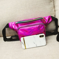 Holographic Glitter Fanny Pack Crossbody Belt Bag Phone Purse