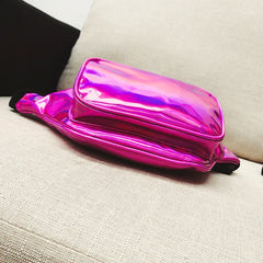 Holographic Glitter Fanny Pack Crossbody Belt Bag Phone Purse