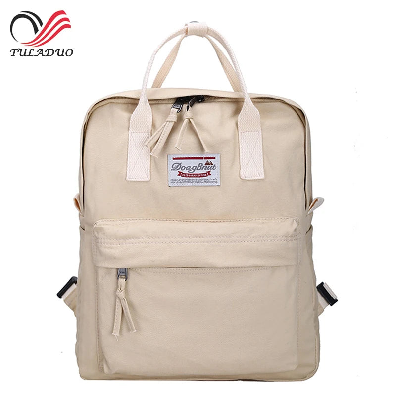 Canvas Backpacks Softback Women Backpack School Bags For Girls Student Book Bag