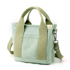 Canvas Tote Bag Casual Shoulder Bag Handbag Zipper Tote Bag