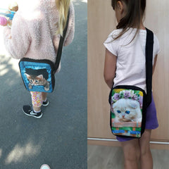 Cartoon Crossbody Bags Ocean Couple Printing Messenger Bag
