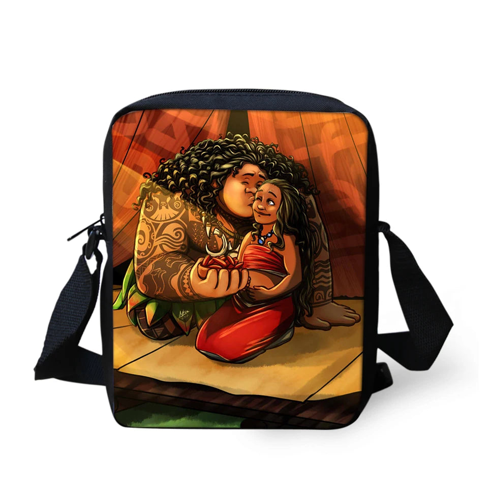 Cartoon Crossbody Bags Ocean Couple Printing Messenger Bag