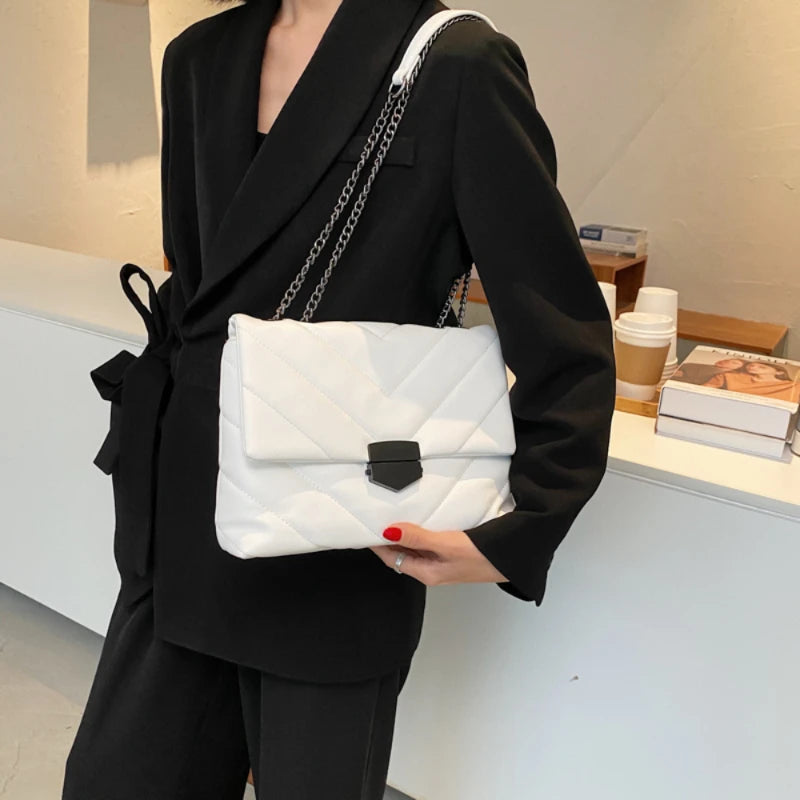 Casual Chain Crossbody Bags For Women Shoulder Bag Ladies Handbags