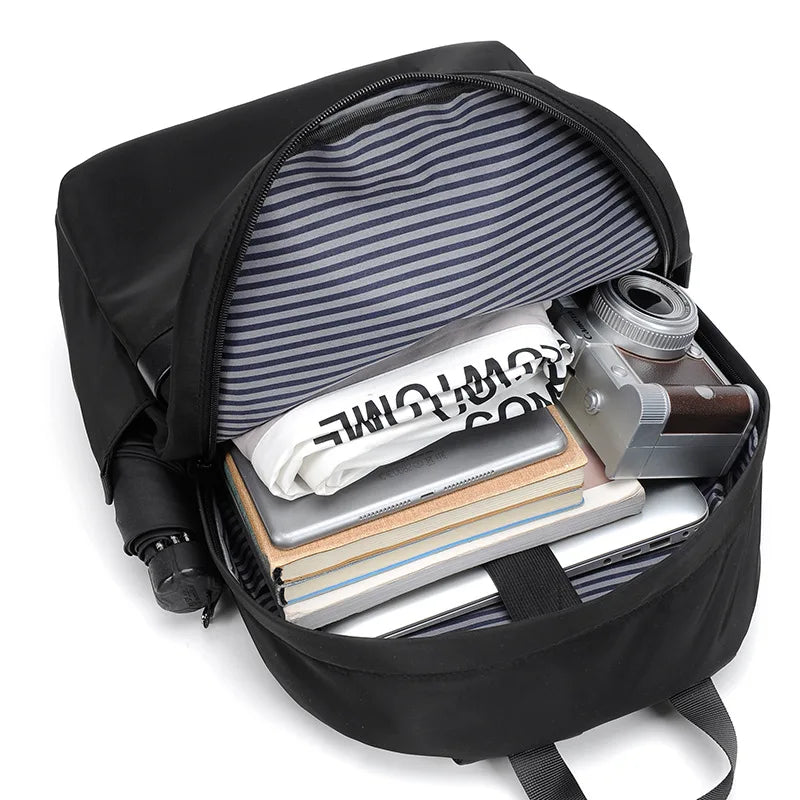 Men's Business Backpack Nylon Large Capacity Travel Bookpack